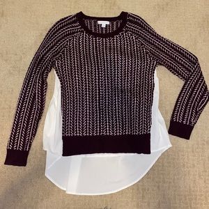 New York & Company sweater with blouse detail